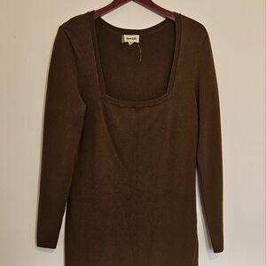 Brown Midi Dress